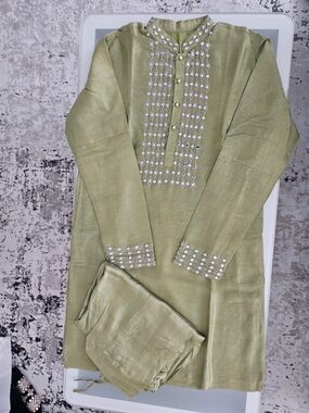 Pistachio Kurta with Salwar